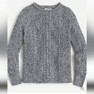 Crewcuts Cotton Cable-Knit Rollneck Sweater Size 6/7